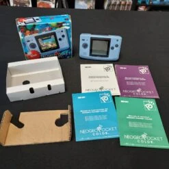 CONSOLE NEO GEO POCKET COLOR BLUE COMPLET EN BOITE -Promos Jeu Boutique console neo geo pocket color blue complet en boite 10