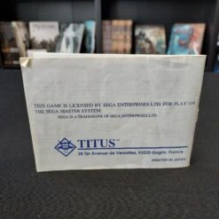 FIRE & FORGET 2 COMPLET MASTER SYSTEM -Promos Jeu Boutique fire forget 2 complet master system 5