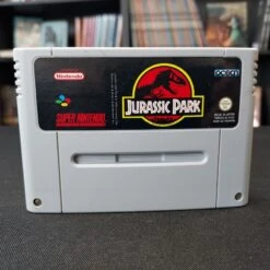 JURASSIC PARK CARTOUCHE SEULE JAUNIE FAH SUPER NINTENDO
