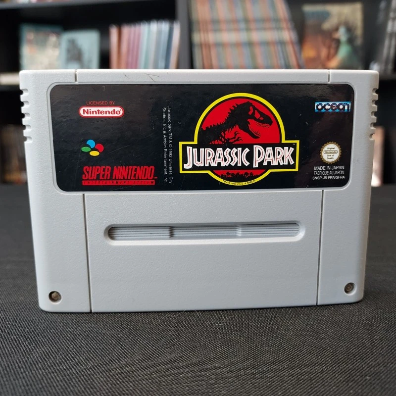 JURASSIC PARK CARTOUCHE SEULE JAUNIE FAH SUPER NINTENDO 3 JURASSIC PARK CARTOUCHE SEULE JAUNIE FAH SUPER NINTENDO