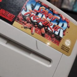 SUPER STREET FIGHTER 2 FAH CARTOUCHE SEULE ETIQUETTE ARRIERE ABIMEE SNES -Promos Jeu Boutique super street fighter 2 fah cartouche seule etiquette arriere abimee snes 3