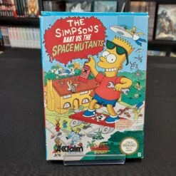 THE SIMPSONS BART VS THE SPACE MUTANTS COMPLET PAL FRA NOTICE ABIMEE + DECHIRURE LANGUETTE NINTENDO NES